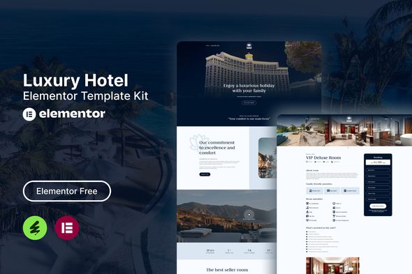 Lotuz – Luxury Hotel Elementor Template Kit